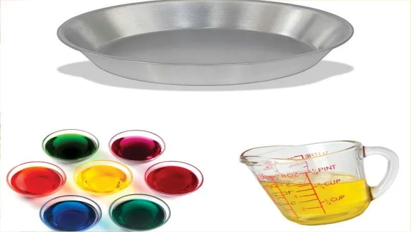 Science Craft: Oil and water experiment for children
