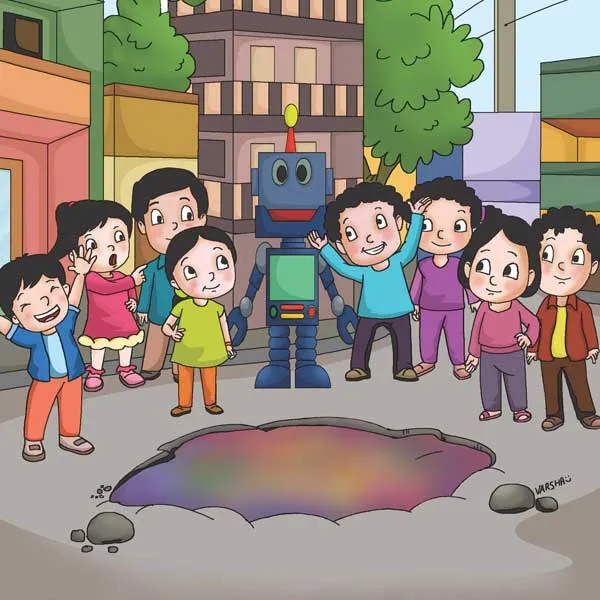 Children's Story of Lotpot  Holi Wala Robot