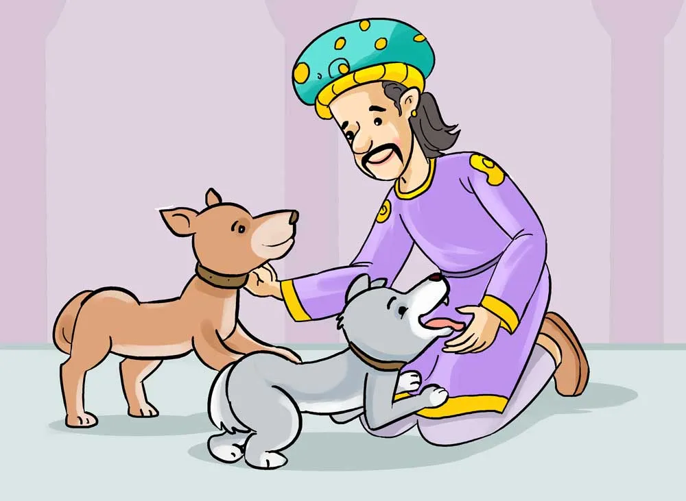 Child story The king got a lesson from the dogs